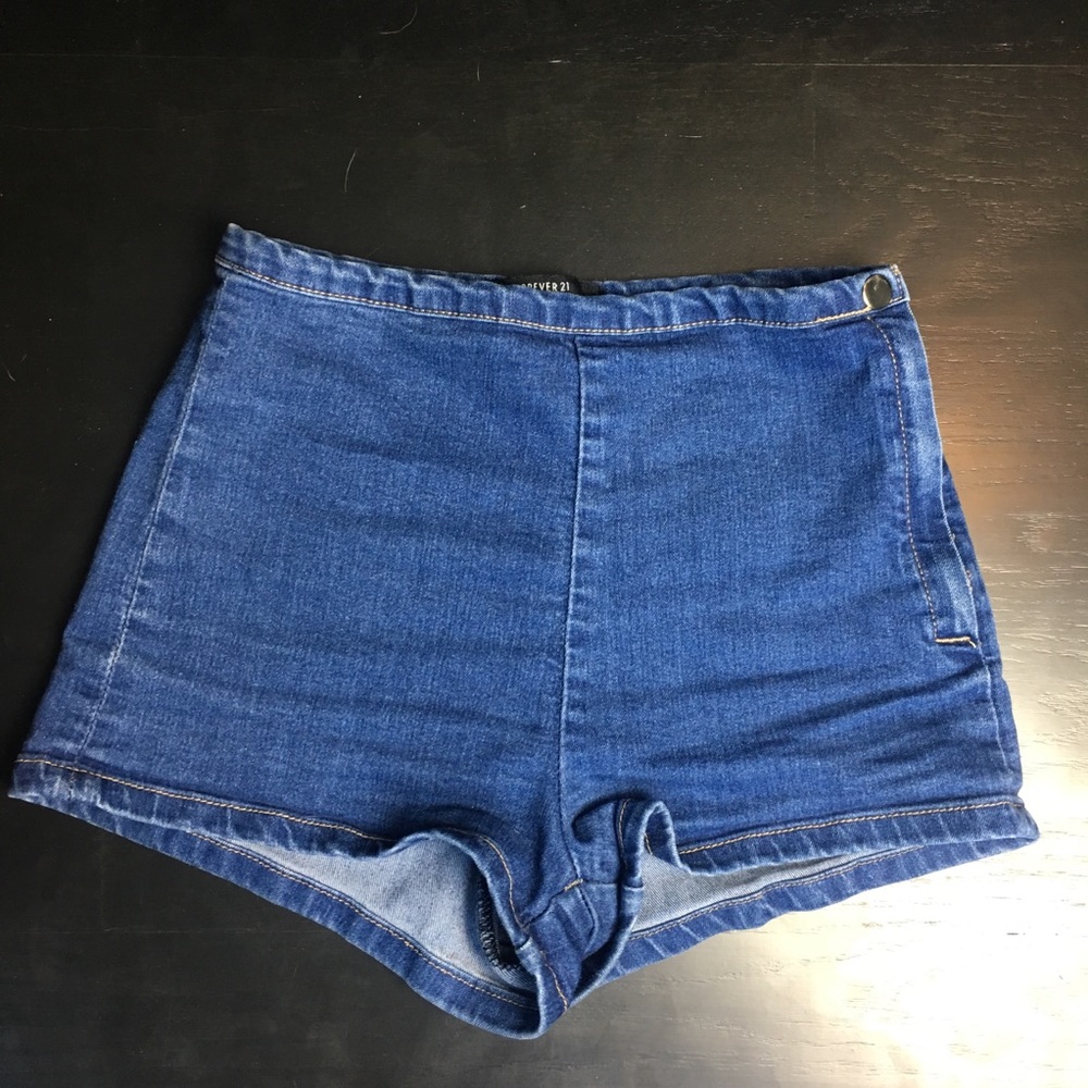 5/$20 Forever 21 High Waisted Denim Short Shorts